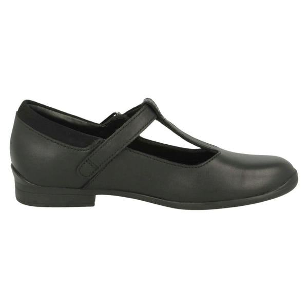 Clarks Girls Clarks T-Bar School Shoes Jamie Sky