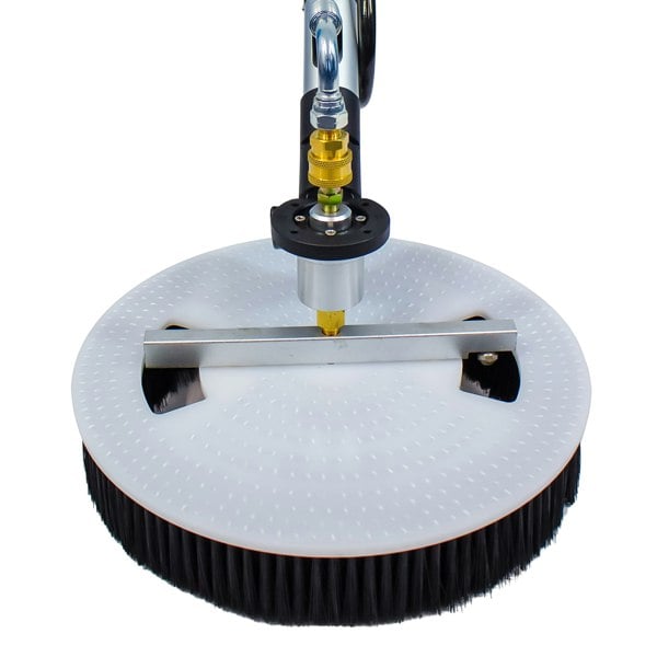 Equip2clean Aquaspray® Rotary Solar Panel/Roof Cleaning Brush With 18ft Telescopic Lance
