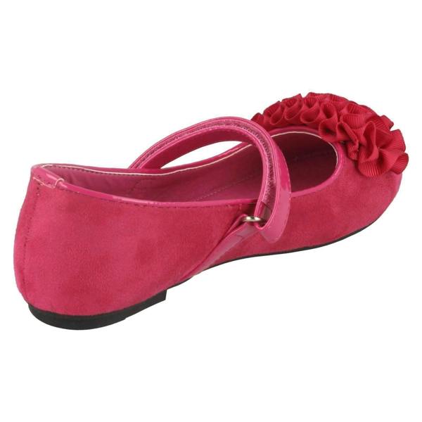 Spot On Girls Spot On Frill Trim Ballerinas H2448