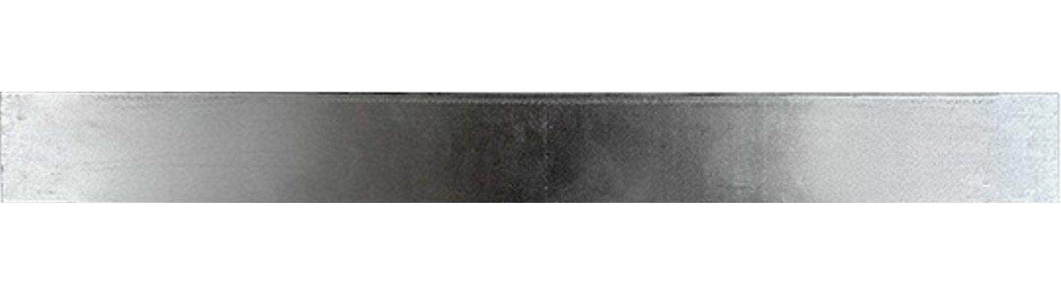 Metal Lawn Edging Silver Galvanised Steel (Pack: 5 x 1m lengths) - Devonia London