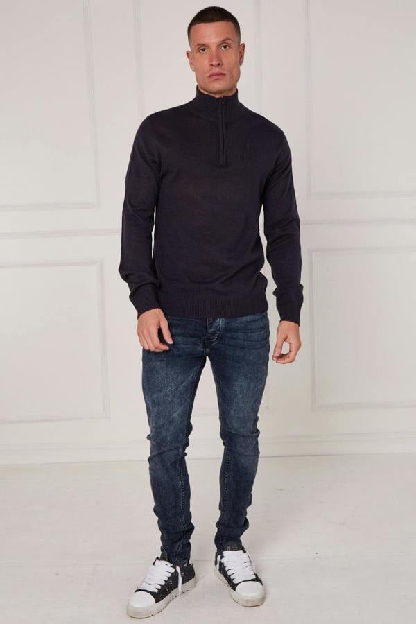 Half Zip Knit Jumper