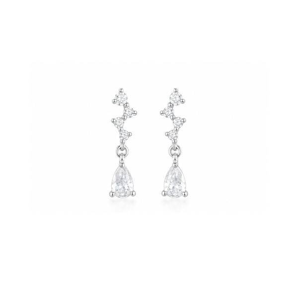 Spero London Sterling Silver Dripping Earring
