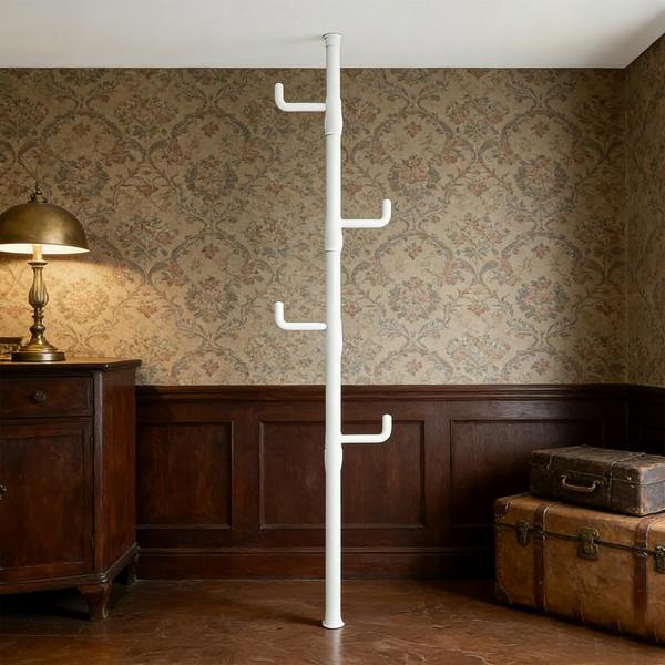 Havendro Telescopic Ceiling Corner Clothes Drying Rack Adjustable Laundry Pole