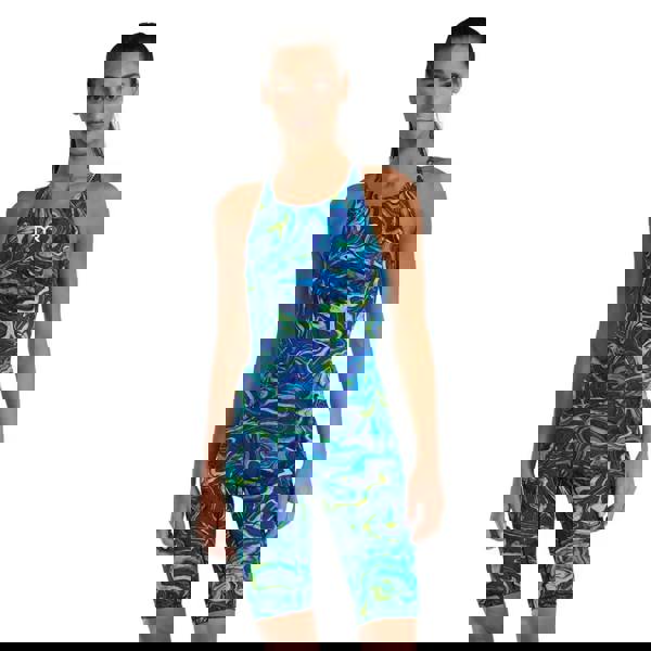 Tyr Thresher Hyperblitz Open Back blue green marbled kneeskin