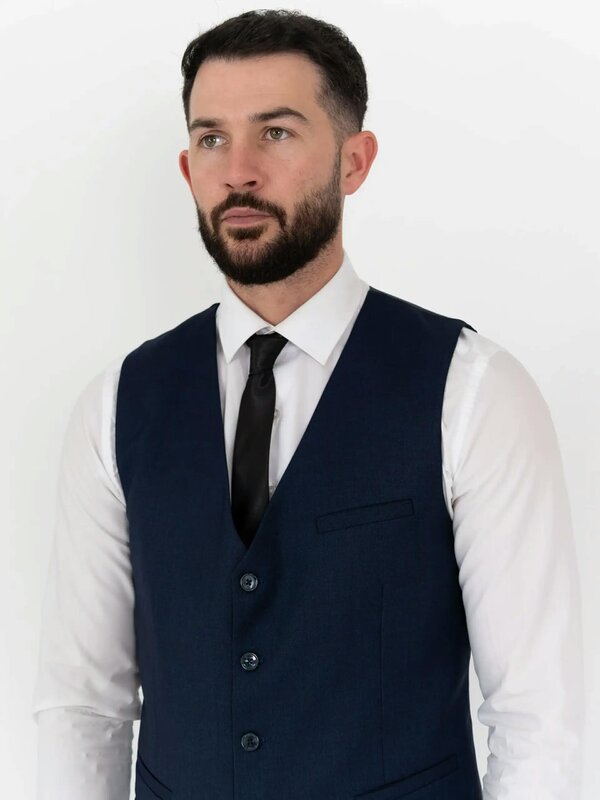 V2 Classic Henry - Navy Three Piece Suit