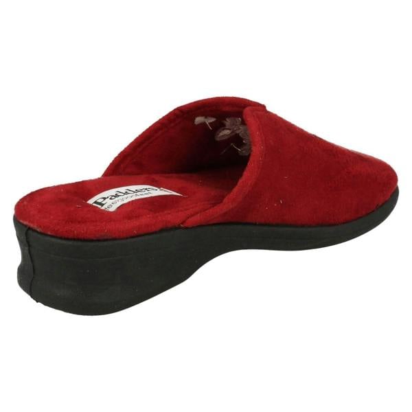 Padders Ladies Padders Wedge Heel Slipper Sable