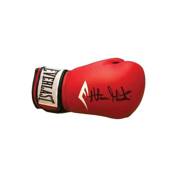 Unbranded Alan Minter signed boxing glove — Framed
