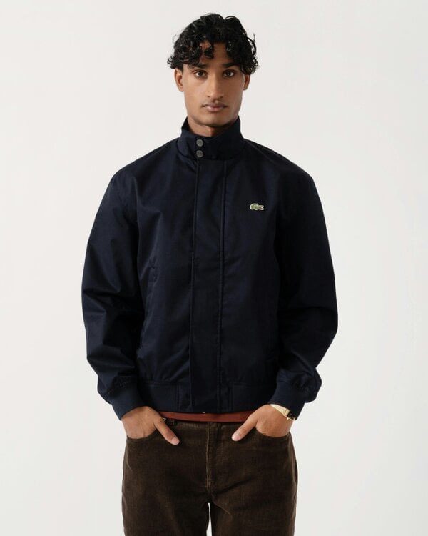 Lacoste Lightweight Water-Repellent Twill Mens Harrington Jacket - Abysm HDE