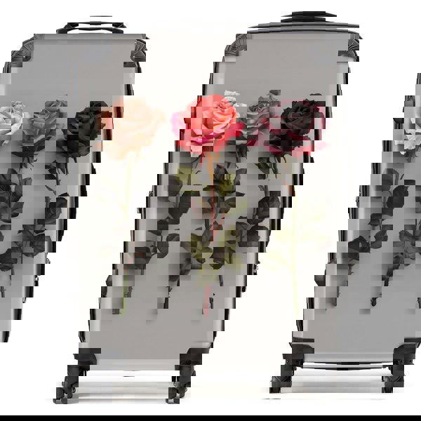 Warren Reed 3 Red And Pink Roses Suitcase