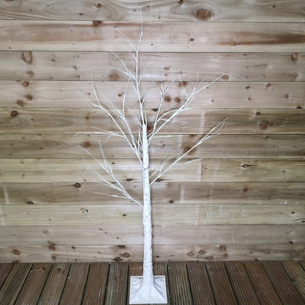 Samuel Alexander 1.5m (5ft) Indoor Outdoor Christmas Lit Birch Tree with 64 Warm White LEDs