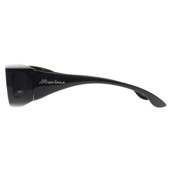 Montana Fit Over Glasses Sunglasses FO2 E Shiny Black Smoke Polarized