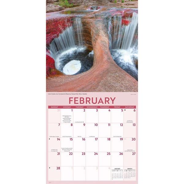Waterfalls Calendar 2027, Wall Calendars, Month To View, Natural World, Gift