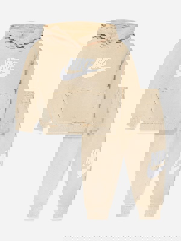 Nike Kids NKN Club Fleece Tracksuit in Beige