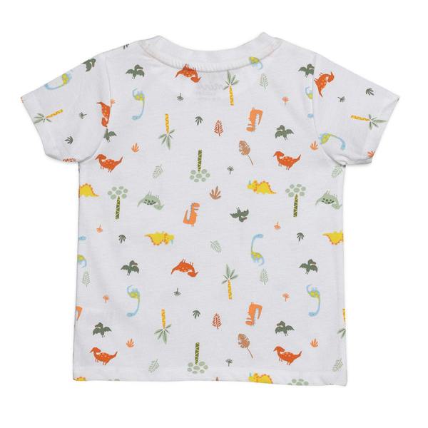 Mini Cuddles Baby Boys 3pk Dinosaur Print T-Shirts, Multicolour
