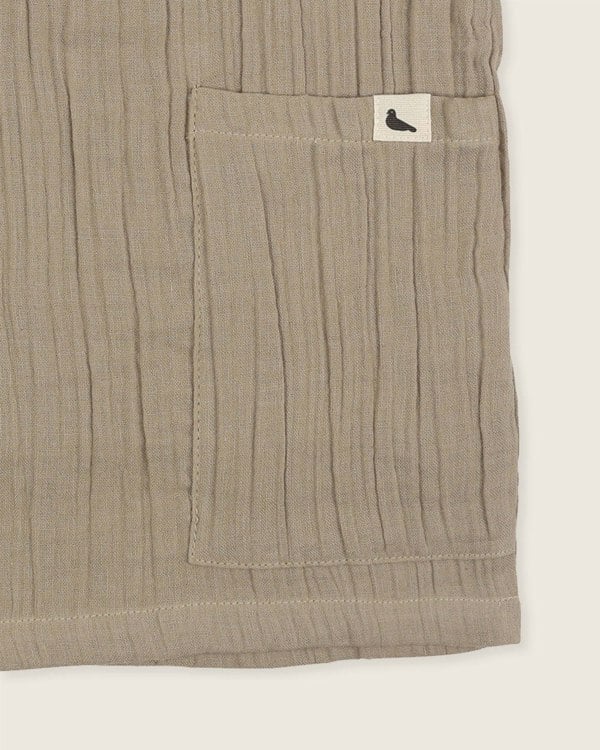 Sustainable organic cotton gauze kids shirt