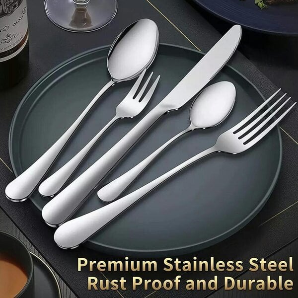 Havendro 30X Cutlery Dinner Set Stainless Steel High Grade Tableware Fork Tea Spoons Tool