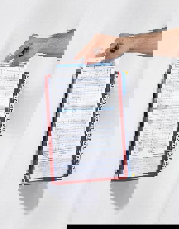 Durable VARIO WALL 20 Display Panel Desk Stand | 20 Panels | A4 Colour Coded