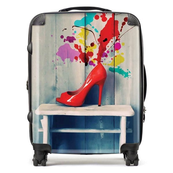 Warren Reed Retro Red Shoes Suitcase