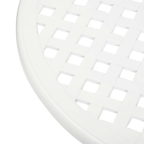 Three-Piece Elegant Aluminium Garden Set - White
