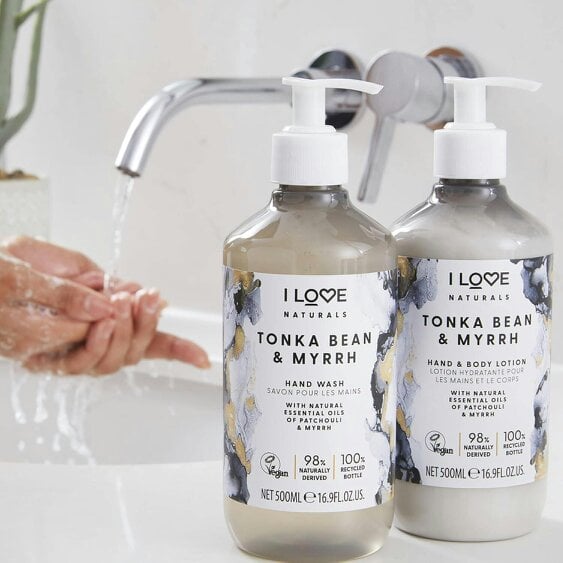 I LOVE Naturals Tonka Bean & Myrrh Hand Wash, 500ml