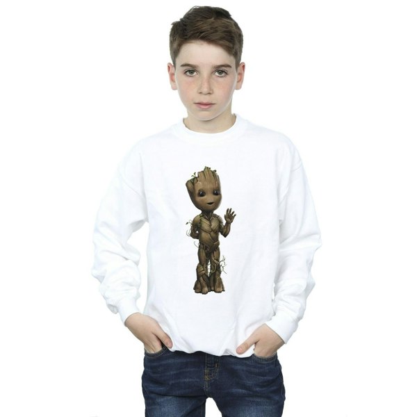 Marvel Boys I Am Groot Wave Pose Sweatshirt - White