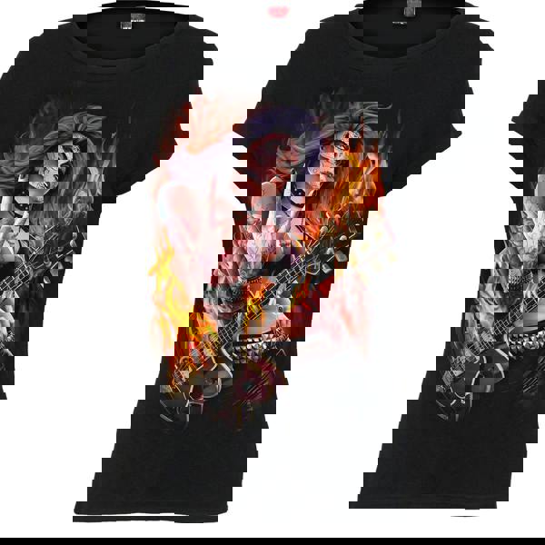 ROCKING THE DEAD - Boatneck Cap Sleeve Top Black