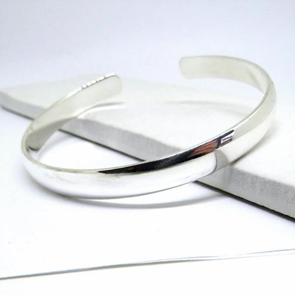 Aye Do Gifts Chunky Silver Bangle for Women