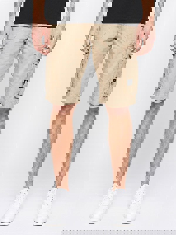 Crosshatch Kyron Cargo Shorts Stone