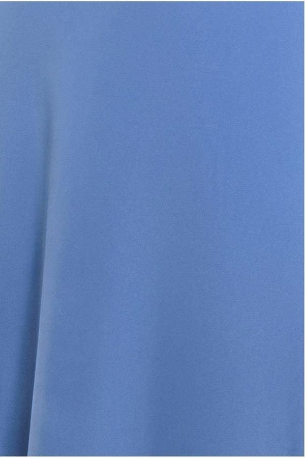 Diamante & Scalloped Lace Neck Maxi Dress - Cornflower Blue DR4120