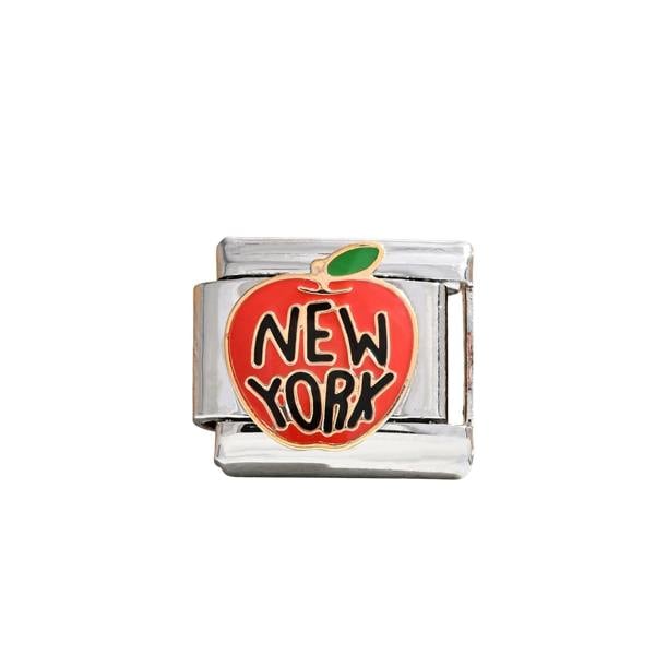 Serafina New York Red Apple | Italian Style Bracelet Charm
