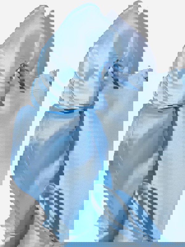 Mama Luma Girls Large Bow Occasion Dress in Blue