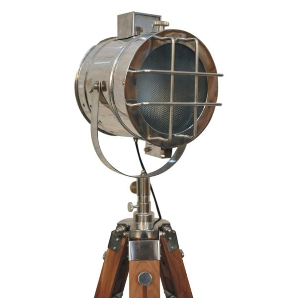 Artisan Furniture Caged Chrome Spotlight Floor Lamp