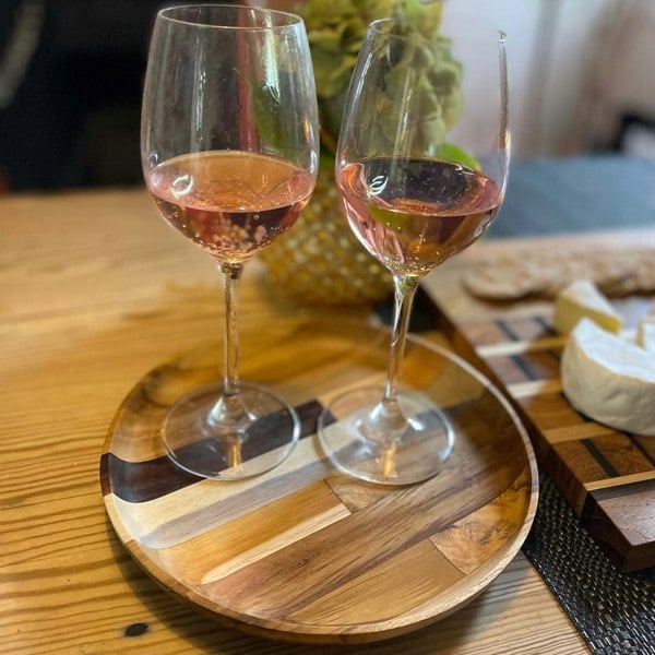 Paguro Premium Upcycled End Grain Wooden Serving Plate (2 Patterns)