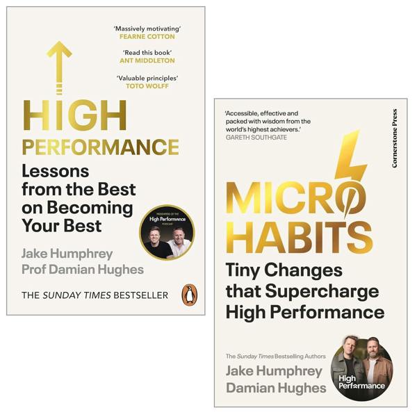 Micro-Habits and High Performance 2 Books Collection Set by Jake Humphrey & Damian Hughes