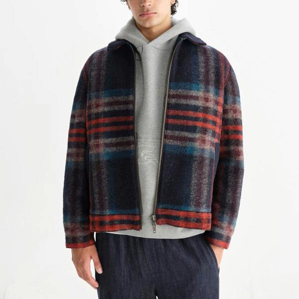 Wax London Heath Jacket Wool Check