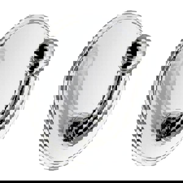 Polished chrome single towel hook