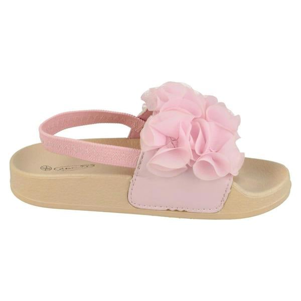 Spot On Girls Spot On Ruffle Vamp Sliders