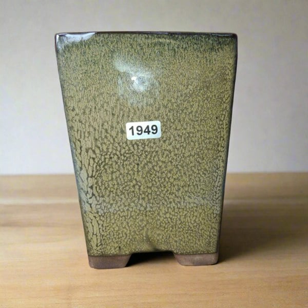 Yorkshire Bonsai 11cm Glazed Bonsai Pot | Cascade | 11cm x 15cm | Green