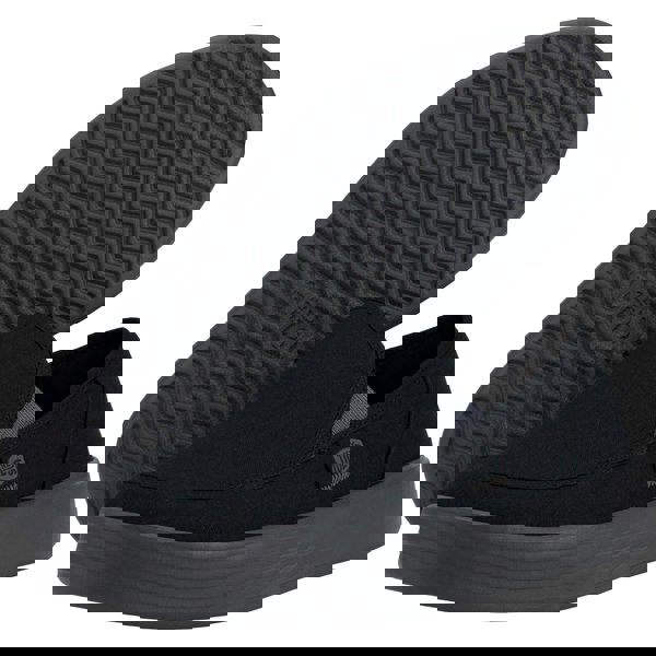 HEYDUDE Sunapee Canvas Shoes - Black/Charcoal