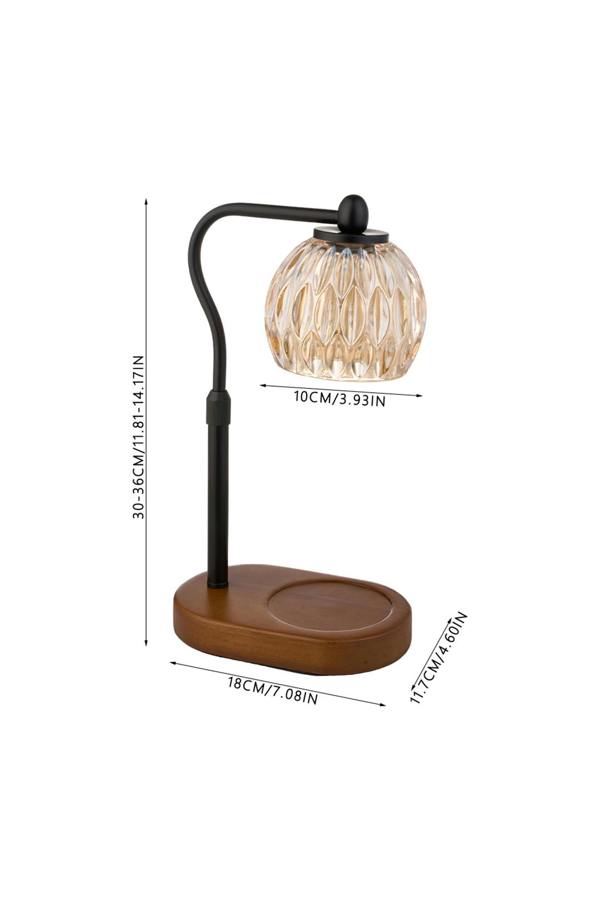 Living and Home Dimmable Candle Warmer Lamp with Timer