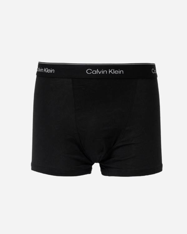a pair of Calvin Klein Icon Cotton Stretch Mens Relaxed Fit Trunks - Black