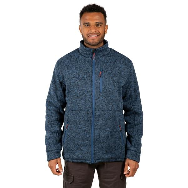 Trespass Mens Ampney Marl Fleece Jacket - Smokey Blue - 