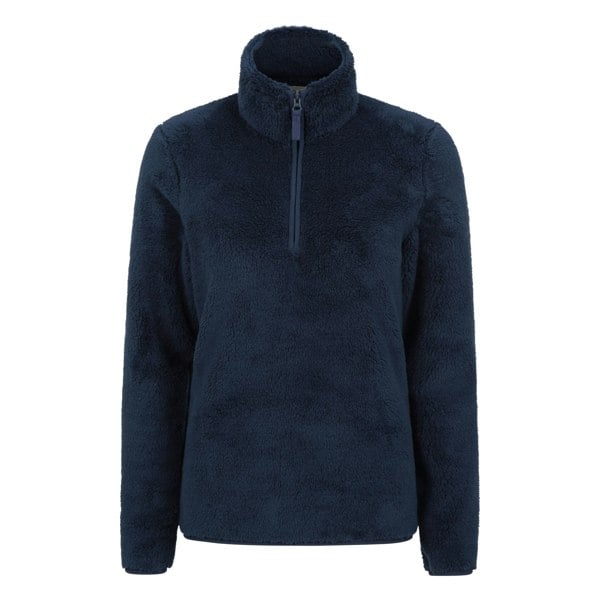 Mountain Warehouse Women's Teddy Fleece Quarter Zip Fleece Top - Navy