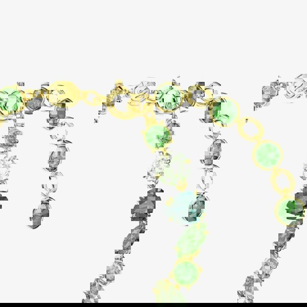 Swarovski Gema Gold Tone Mixed Cut Green Bracelet 5652822 M