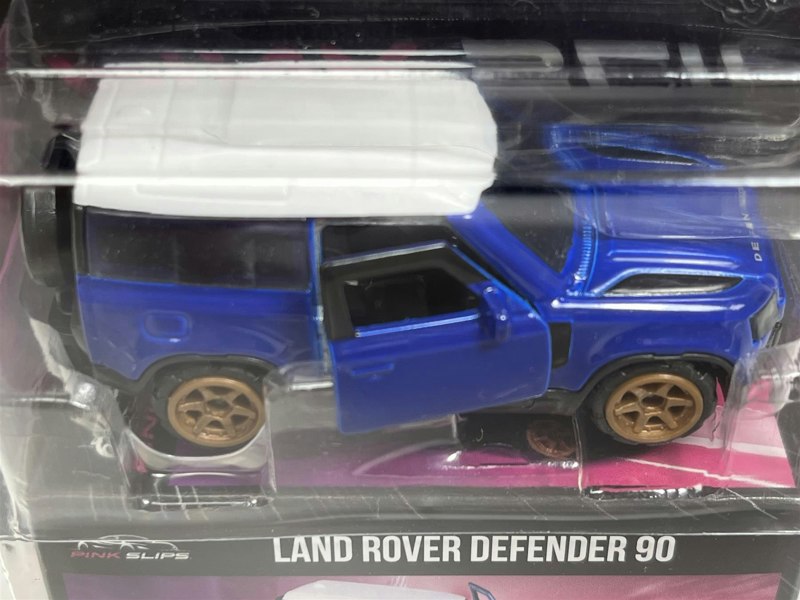 Jada Land Rover Defender 90 Blue 1:64 Scale Pink Slips Jada 213291000