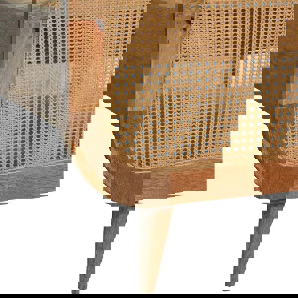 Artisan Furniture Solid Wood Rattan Bed