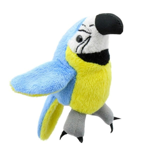 The Puppet Company Blue & Gold Macaw - Finger Puppets