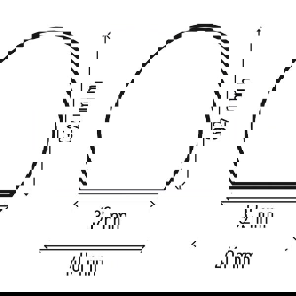 Durable Adhesive Warning Impact Protection Profiles S32R | 1 Metre | 5 Pack