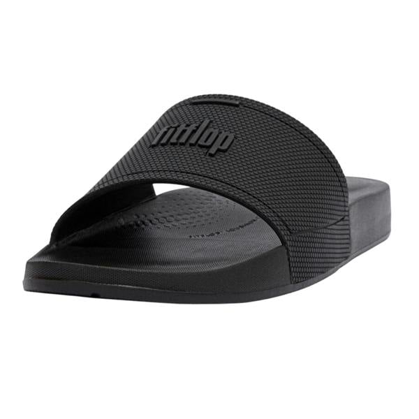 Fit Flop Unisex Adult iQushion Pool Sliders - Black - 