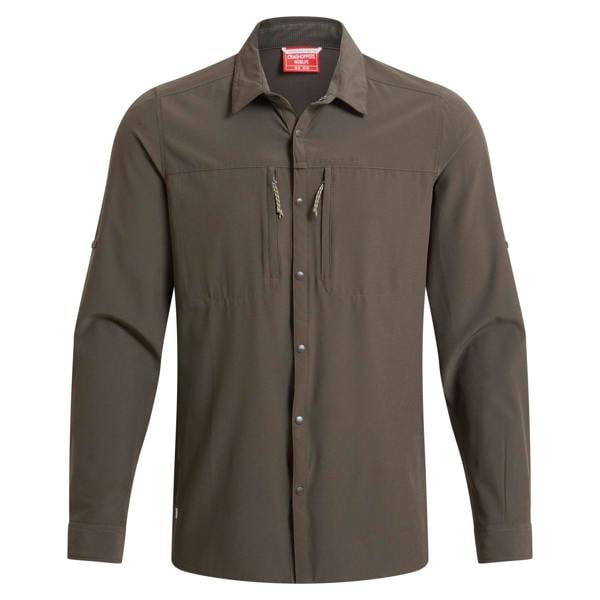 Craghoppers Mens Nosilife Long-Sleeved Shirt - Woodland Green - 